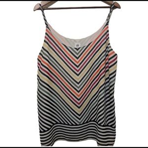 Cabi XL women’s tank multicolor stripe